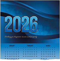 Executive Premium Calendar Card C2993U-AAA